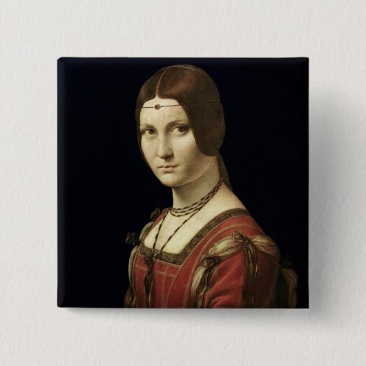 Porträt einer Dame vom Gericht von Mailand Button (Vorderseite)