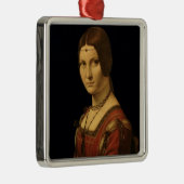 Porträt einer Dame vom Gericht von Mailand Silbernes Ornament (Rechts)