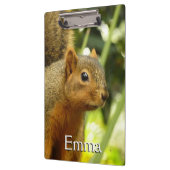 Porträt einer Eichhörnchennaturfotografie Klemmbrett (Links)
