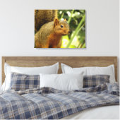 Porträt einer Eichhörnchennaturfotografie Leinwanddruck (Insitu (Schlafzimmer))