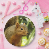 Porträt einer Eichhörnchennaturfotografie Pappteller (Party)