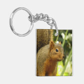 Porträt einer Eichhörnchennaturfotografie Schlüsselanhänger (Vorderseite links)