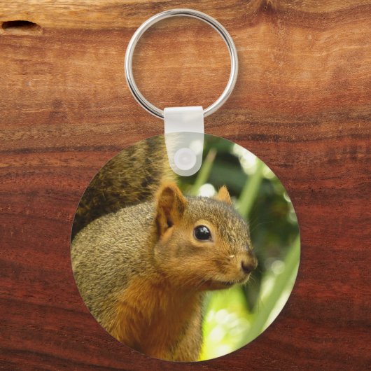 Porträt einer Eichhörnchennaturfotografie Schlüsselanhänger (Rückseite)