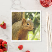 Porträt einer Eichhörnchennaturfotografie Serviette (Beispiel)