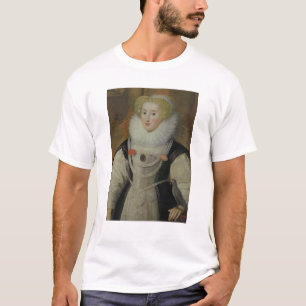 Porträt einer elisabethanischen Dame mit einem T-Shirt