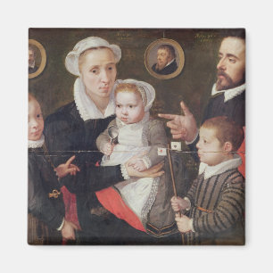 Porträt einer Familie Magnet