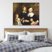 Porträt einer Familie, wahrscheinlich das von Rich Leinwanddruck (Insitu (Schlafzimmer))