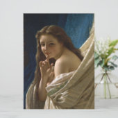 Porträt einer flirtatischen jungen Frau Karte (Stehend Vorderseite)