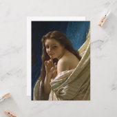 Porträt einer flirtatischen jungen Frau Karte (Vorderseite/Rückseite Beispiel)