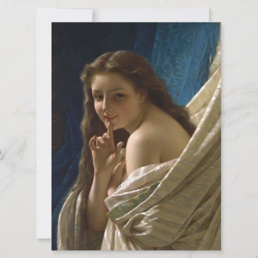 Porträt einer flirtatischen jungen Frau Karte (Vorderseite)