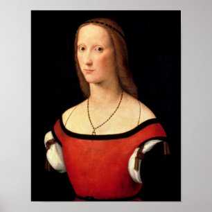 Porträt einer Frau, 1500s Poster