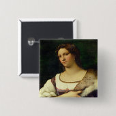 Porträt einer Frau, 1512 (Öl auf Leinwand) Button (Vorne & Hinten)