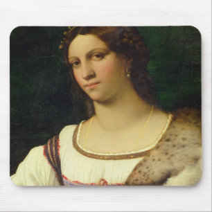 Porträt einer Frau, 1512 (Öl auf Leinwand) Mousepad