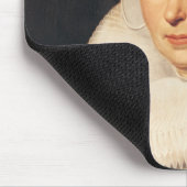 Porträt einer Frau, 1665 Mousepad (Ecke)