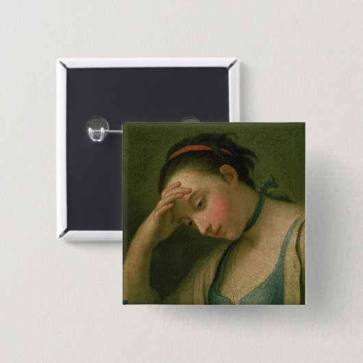 Porträt einer Frau 2 Button (Vorne & Hinten)