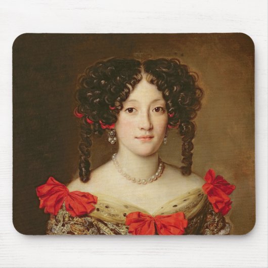 Porträt einer Frau 3 Mousepad (Vorne)