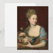 Porträt einer Frau als Flora | Pompeo Batoni (Vorne/Hinten)