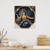 Porträt einer Frau als Minerva, 1730 Poster (Küche)