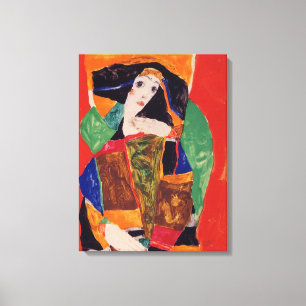 "Porträt einer Frau" Egon Schiele Leinwanddruck