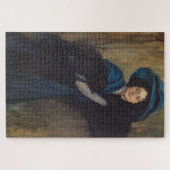 Porträt einer Frau in Blau (Raimundo de Madrazo) Puzzle (Horizontal)