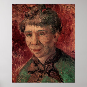 Porträt einer Frau Madame Tanguy, Vincent van Gogh Poster