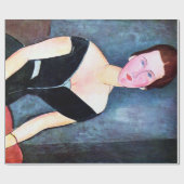 Porträt einer Frau, Modigliani Geschenkpapier (Flach)