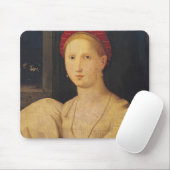 Porträt einer Frau Mousepad (Mit Mouse)