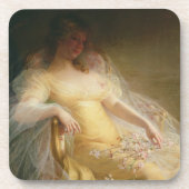 Porträt einer Frau (Öl auf Leinwand) Getränkeuntersetzer (Vorderseite)