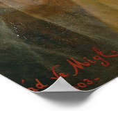 Porträt einer Frau (Öl auf Leinwand) Poster (Ecke)