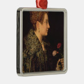 Porträt einer Frau Silbernes Ornament (Rechts)