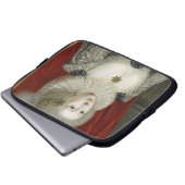 Porträt einer Frau, vielleicht Frances-Baumwolle, Laptopschutzhülle (Vorne Knopf)