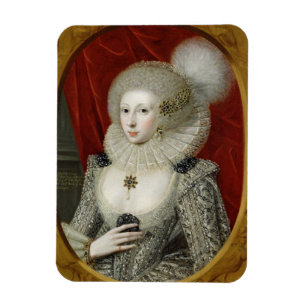 Porträt einer Frau, vielleicht Frances-Baumwolle, Magnet