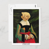 Porträt einer Frau von Altdorfer, Albrecht Postkarte (Vorne/Hinten)