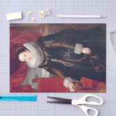 Porträt einer Frau von Cornelis de Vos Seidenpapier (Handwerk)