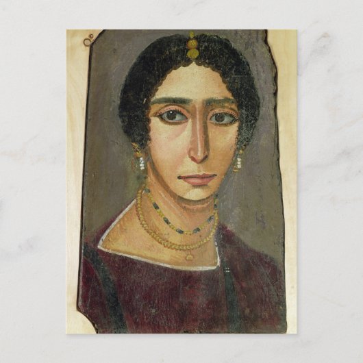 Porträt einer Frau, von Fayum, 1.-. Jahrhundert Postkarte (Vorderseite)