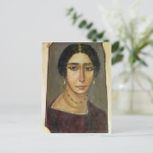 Porträt einer Frau, von Fayum, 1.-. Jahrhundert Postkarte (Stehend Vorderseite)