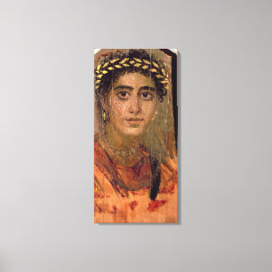 Porträt einer Frau, von Fayum, Romano-Ägyptisch, Leinwanddruck