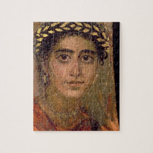 Porträt einer Frau, von Fayum, Romano-Ägyptisch, Puzzle