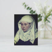 Porträt einer Frau - von Robert Campin (c. 1435) Postkarte (Stehend Vorderseite)