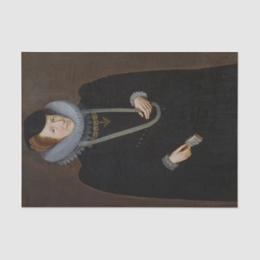 Porträt einer Frau, wahrscheinlich Maria von Scuda Seidenpapier (Vorderseite)