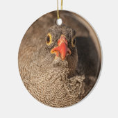 Porträt einer Grouse Keramik Ornament (Links)