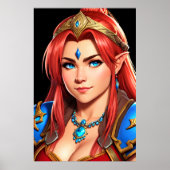 Porträt einer Hybridweibchen | Art der AI Poster (Vorne)