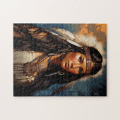 Porträt einer indianischen Frau Puzzle (Horizontal)