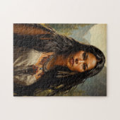 Porträt einer indianischen Frau Puzzle (Horizontal)