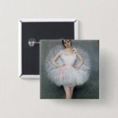 Porträt einer jungen Ballerina Button (Vorne & Hinten)