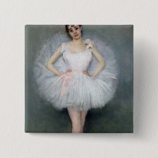 Porträt einer jungen Ballerina Button (Vorderseite)