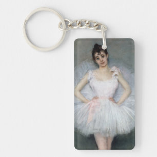 Porträt einer jungen Ballerina Schlüsselanhänger