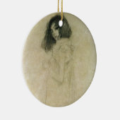 Porträt einer jungen Frau, 1896-97 Keramikornament (Rechts)