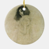 Porträt einer jungen Frau, 1896-97 Keramikornament (Hinten)