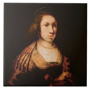 Porträt einer jungen Frau Fliese